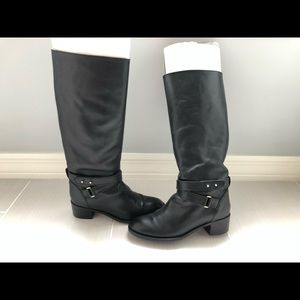 J.crew Black riding boots